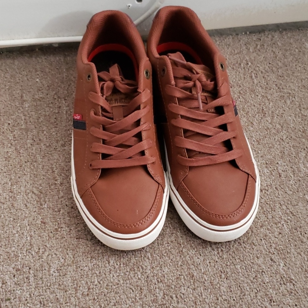 Brown Levi's shoes